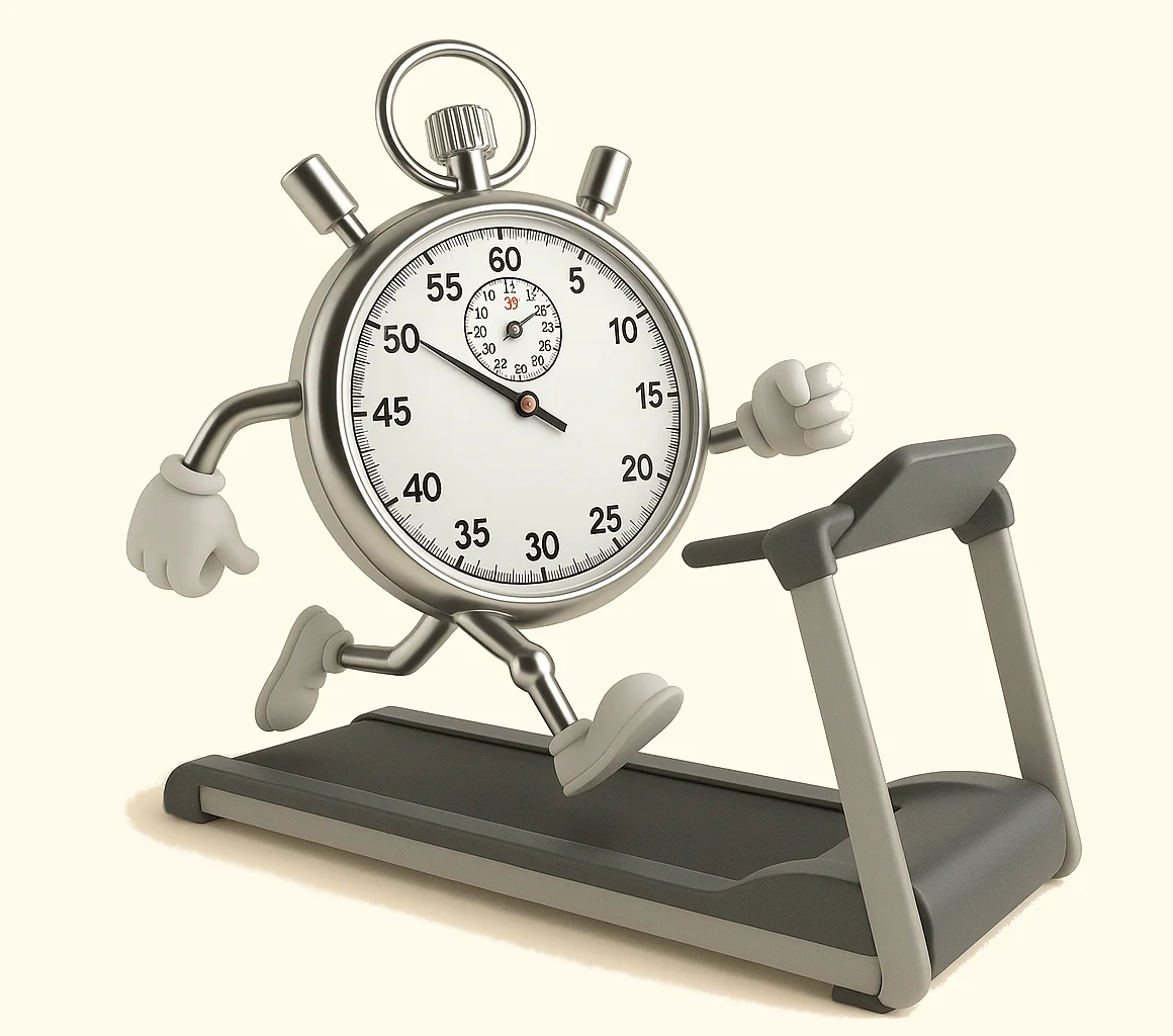 Quick Loans mascot on a treadmill
